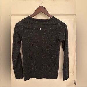lululemon athletica Black Speckle Long-Sleeve Crew